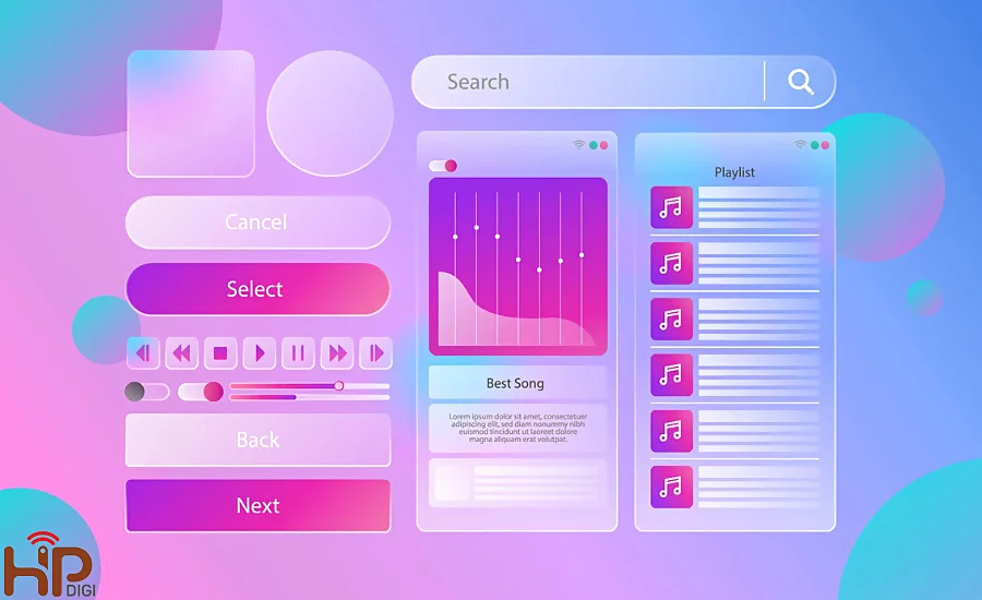 Glassmorphism và Neumorphism trong thiết kế UI UX