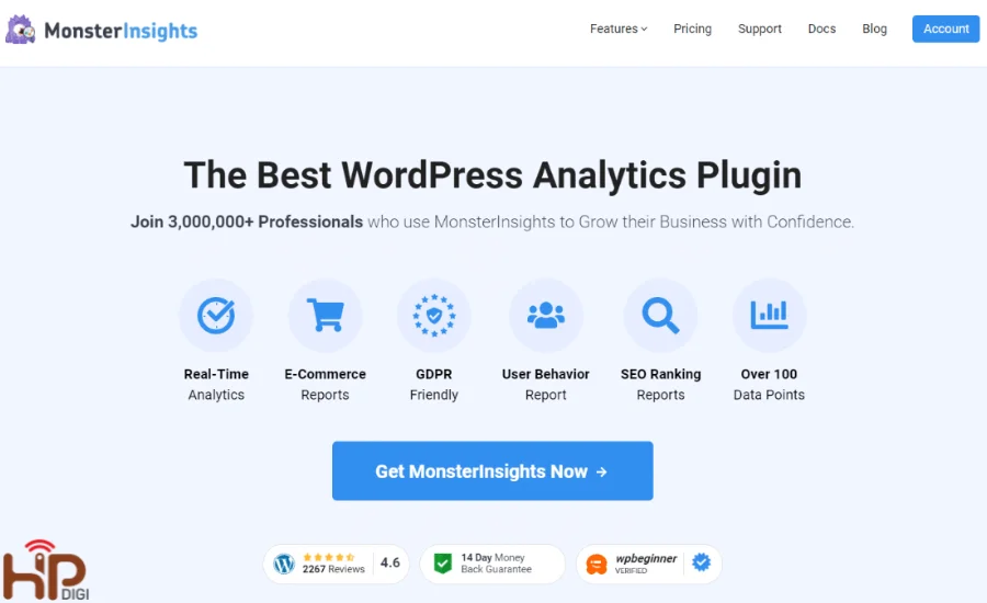 Plugin MonsterInsights wordpress