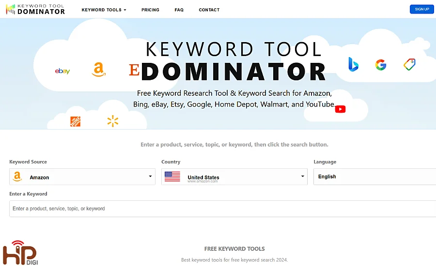 công cụ nghiên cứu từ khóa Keywordtool Dominator