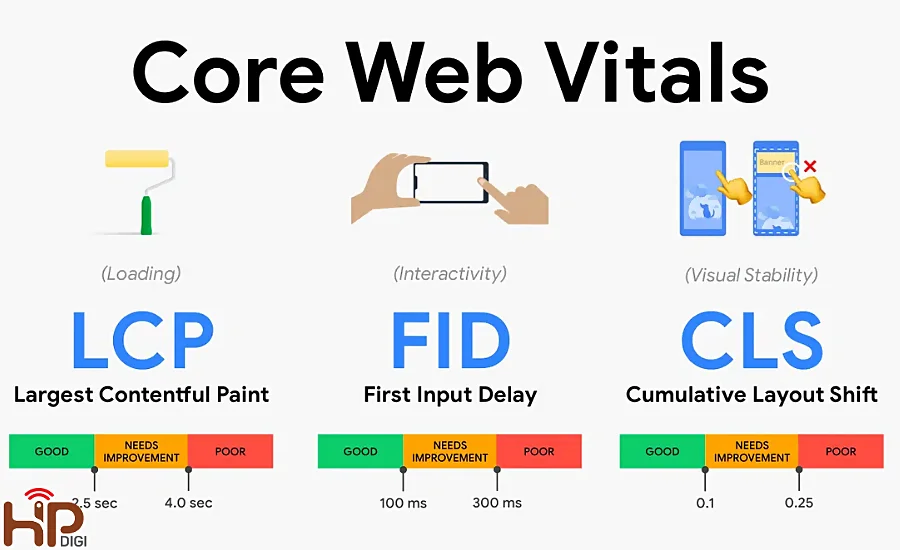 Yếu tố Core Web Vitals trong SEO tổng thể