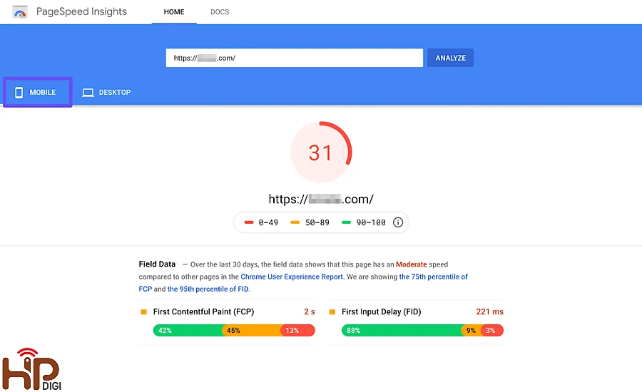 công cụ SEO Google Pagespeed Insight