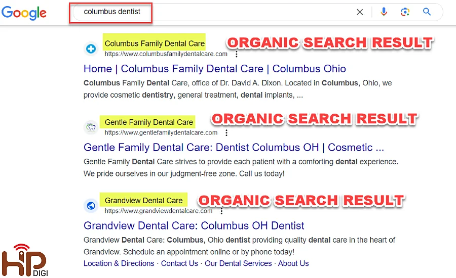 Organic Result trong SERPs là gì