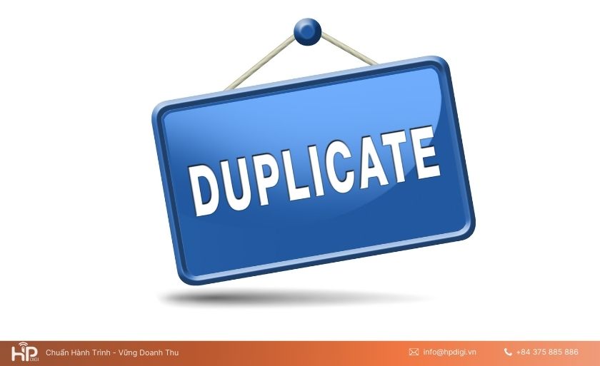 Cần lọc keyword bị duplicate